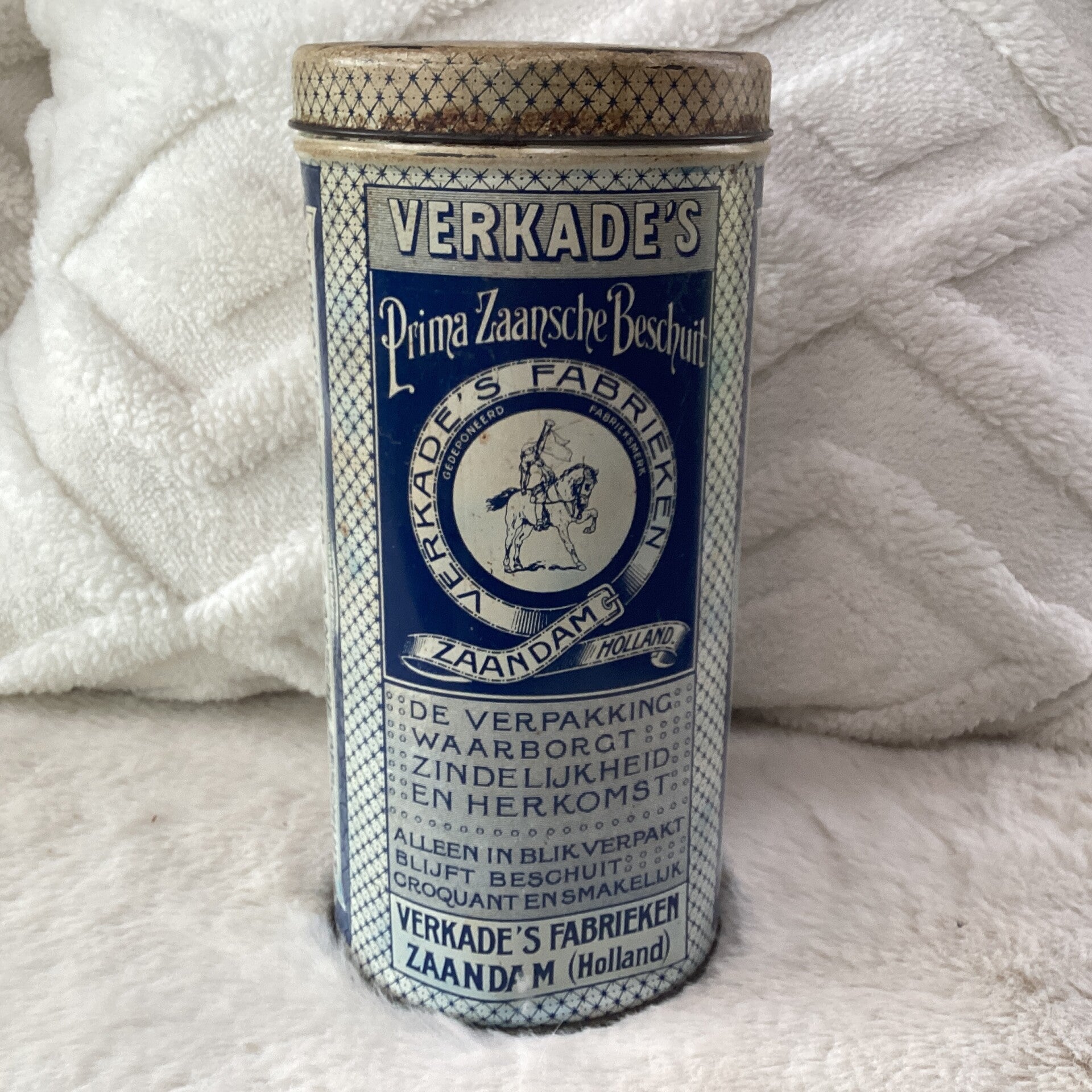 Verkade’s Prima Zaansche Beschuit blik 1940