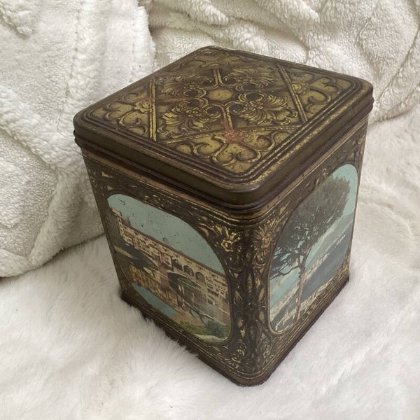 Demaret blik met Italië, middellandse zee, Venetië opdruk 20x12x12 cm