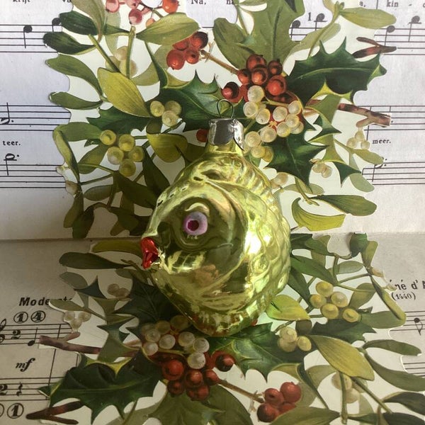 Oude kerstbal uit Oekraïne Vis