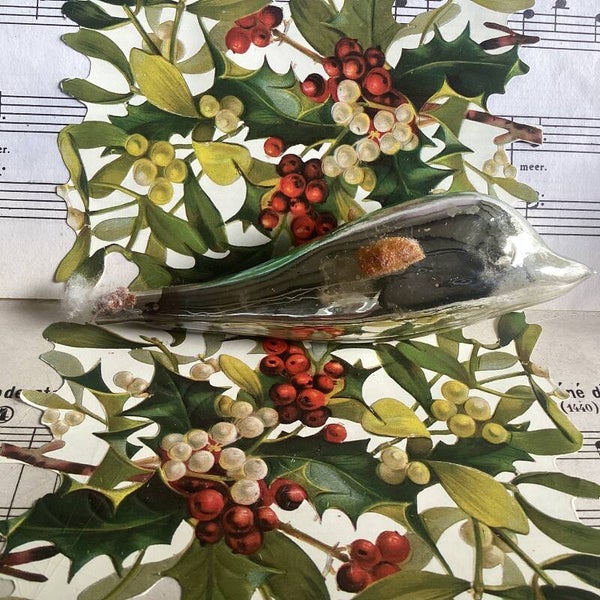 Oude kerstbal uit Oekraïne Dolfijn 12 cm