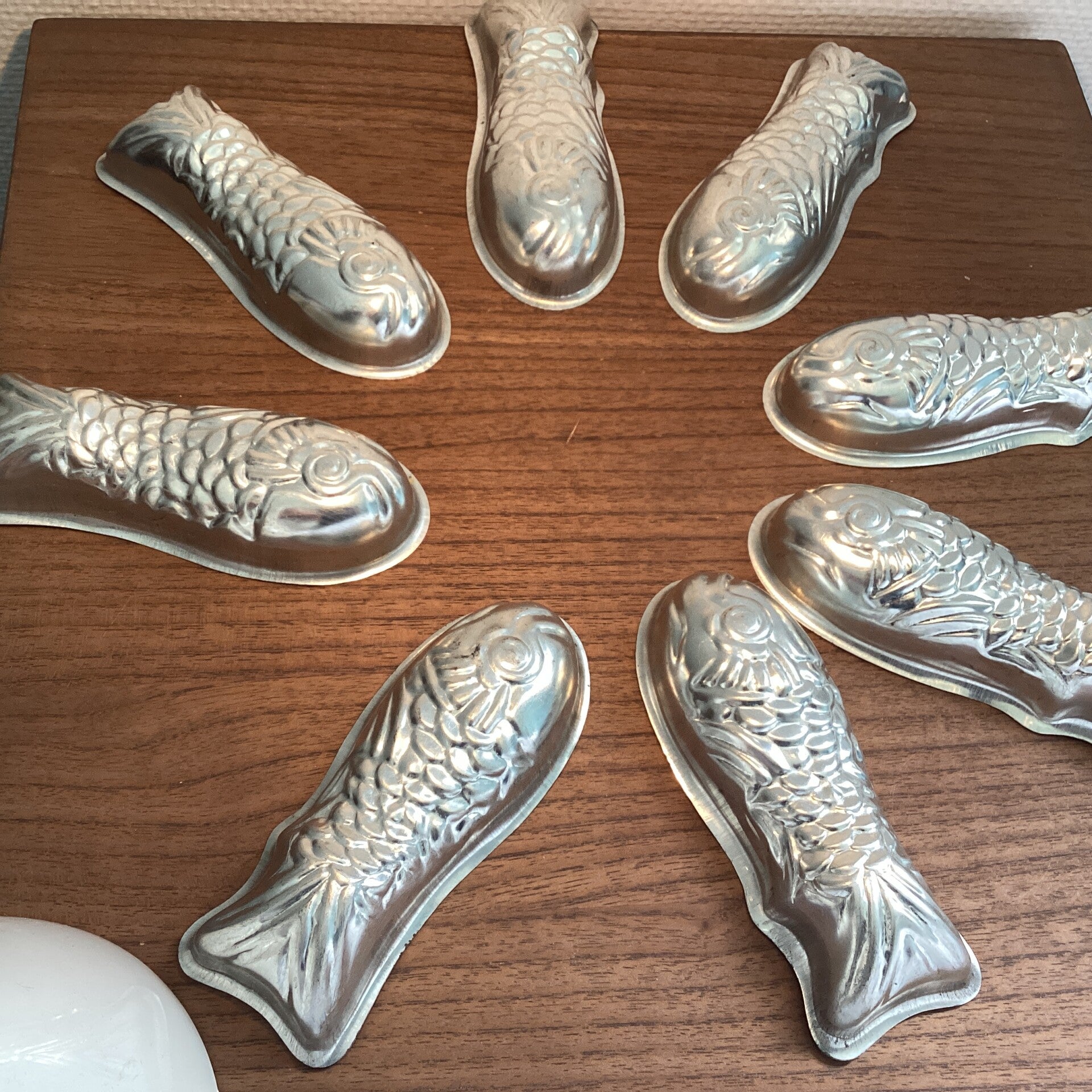 8x bakvorm vis 12x4x3 cm