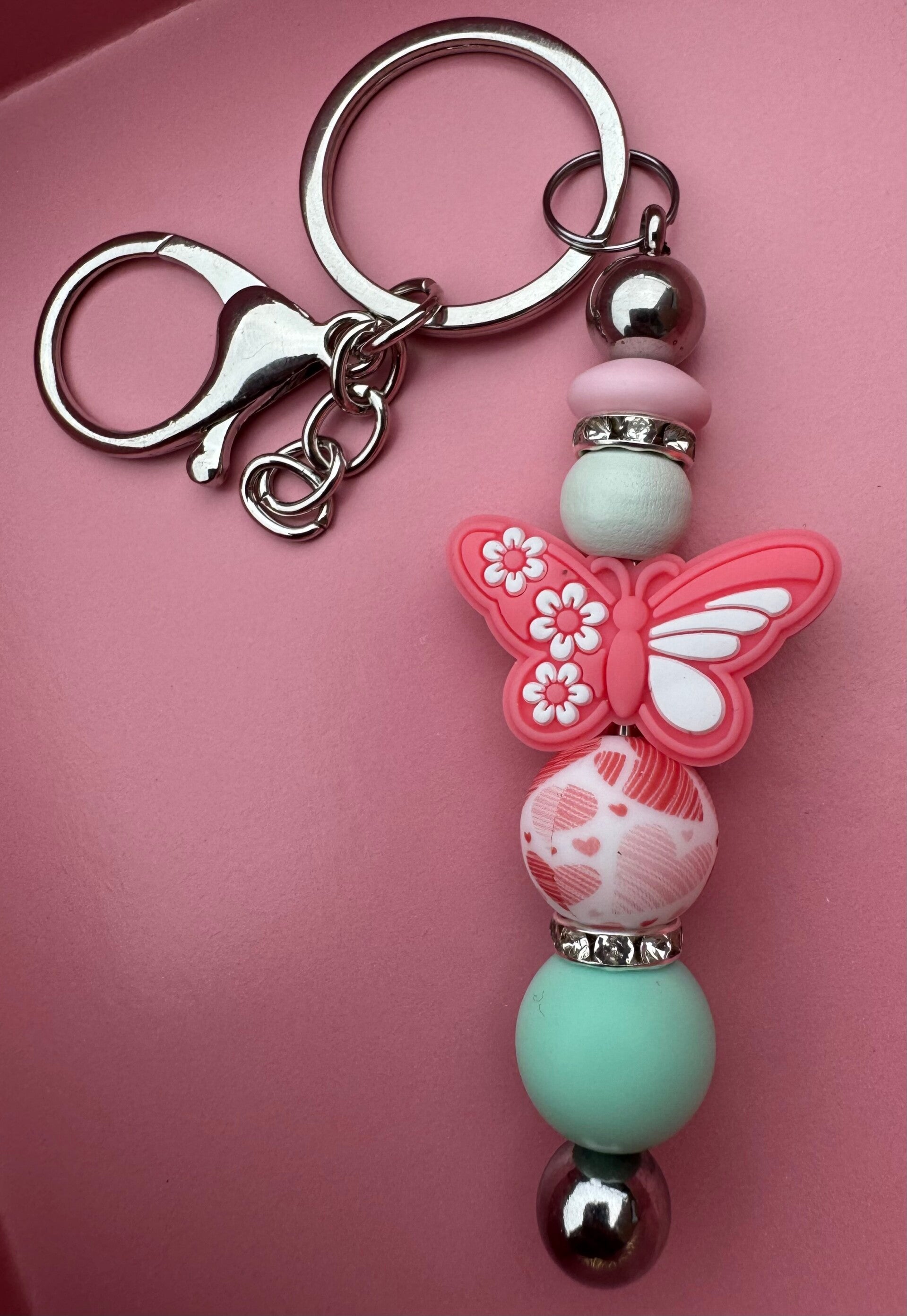 Sleutelhanger VLINDER ROOD