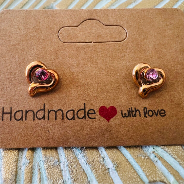 Gouden oorbellen HART