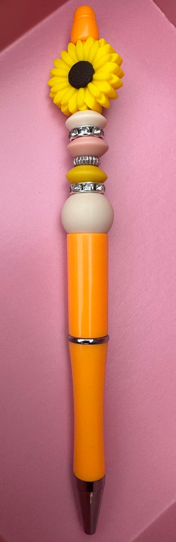 Pen ZONNEBLOEM GEEL ORANJE