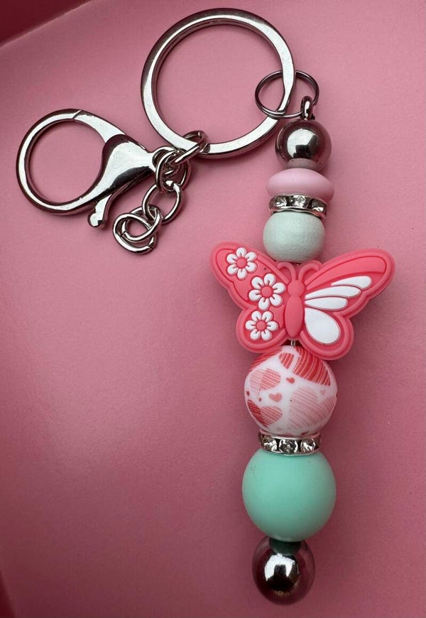 Sleutelhanger VLINDER ROOD
