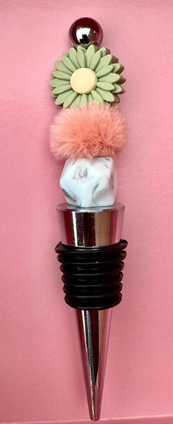 Wijnstopper ZONNEBLOEM GROEN