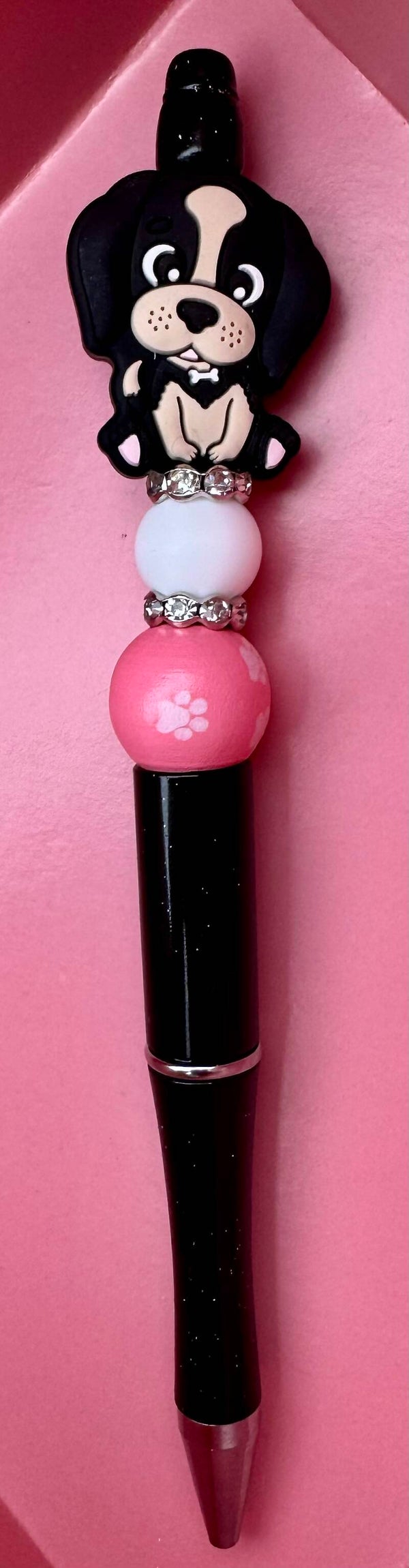 Pen HOND ROZE ZWART