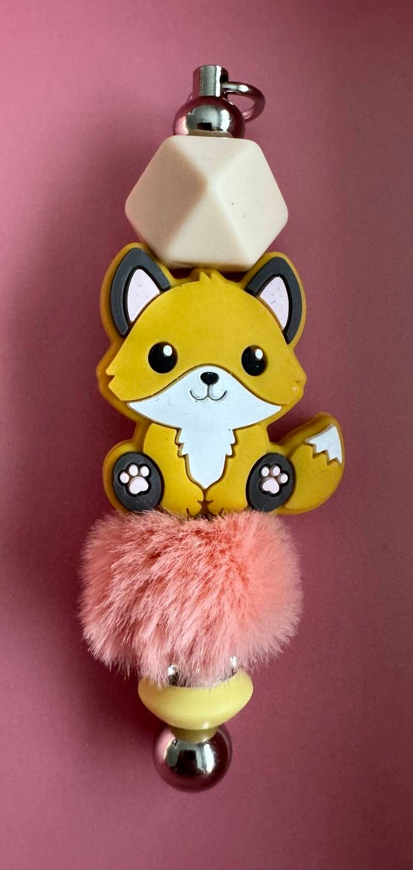 Sleutelhanger VOS GEEL PLUCHE