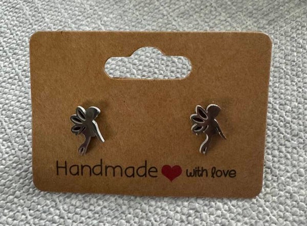 Stainless steel oorbellen  ZILVER FEE