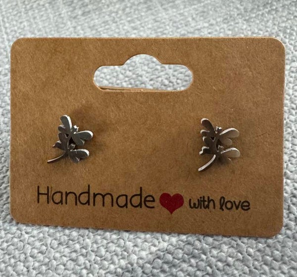 Stainless steel oorbellen ZILVER LIBELLE