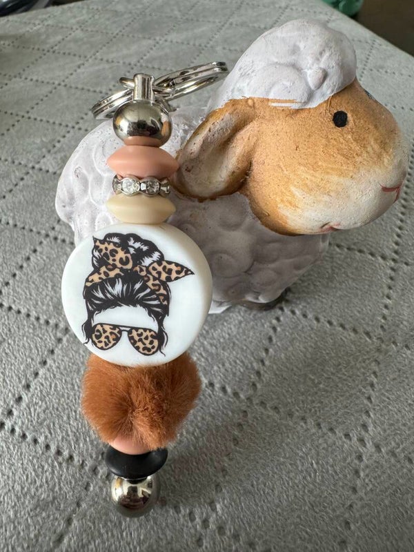 MOEDERDAG SLEUTELHANGER BRUIN PLUCHE