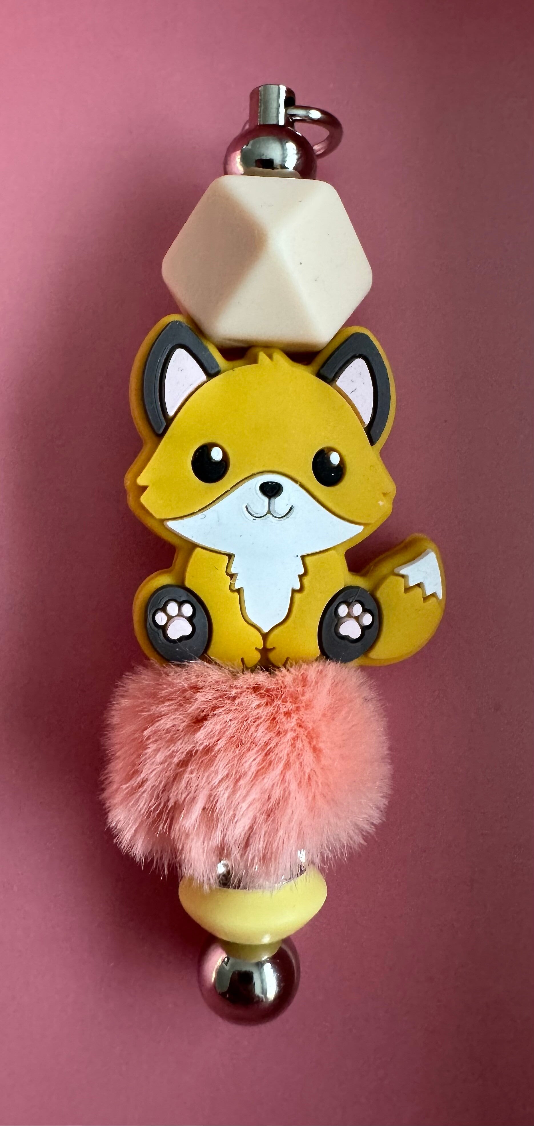 Sleutelhanger VOS GEEL PLUCHE