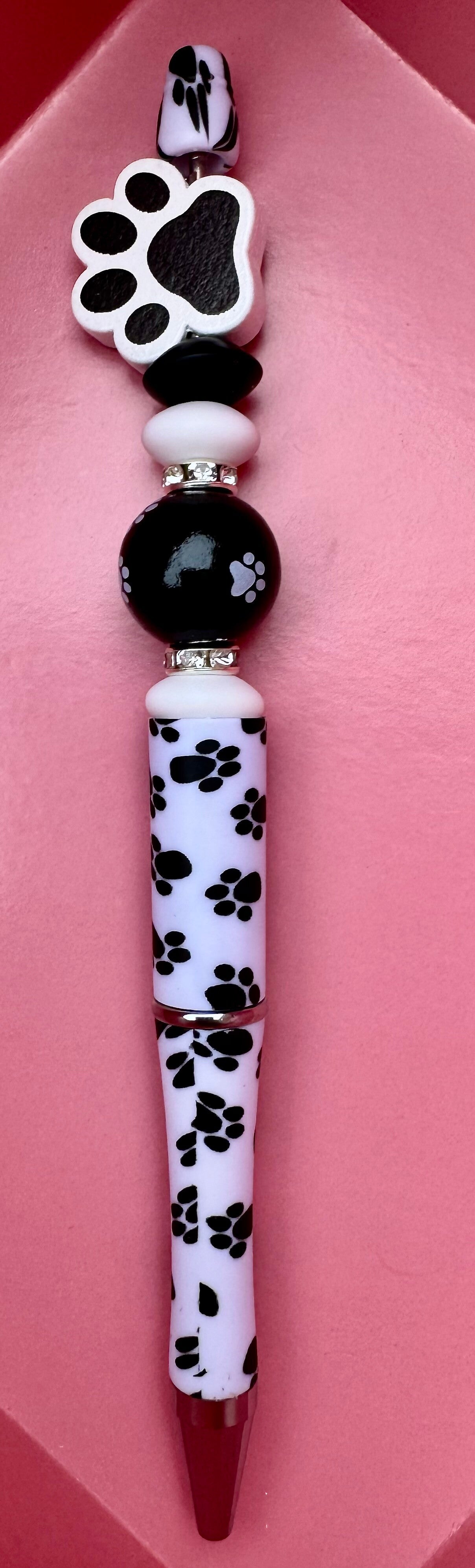 Pen HONDEN/KATTENPOOT WIT ZWART