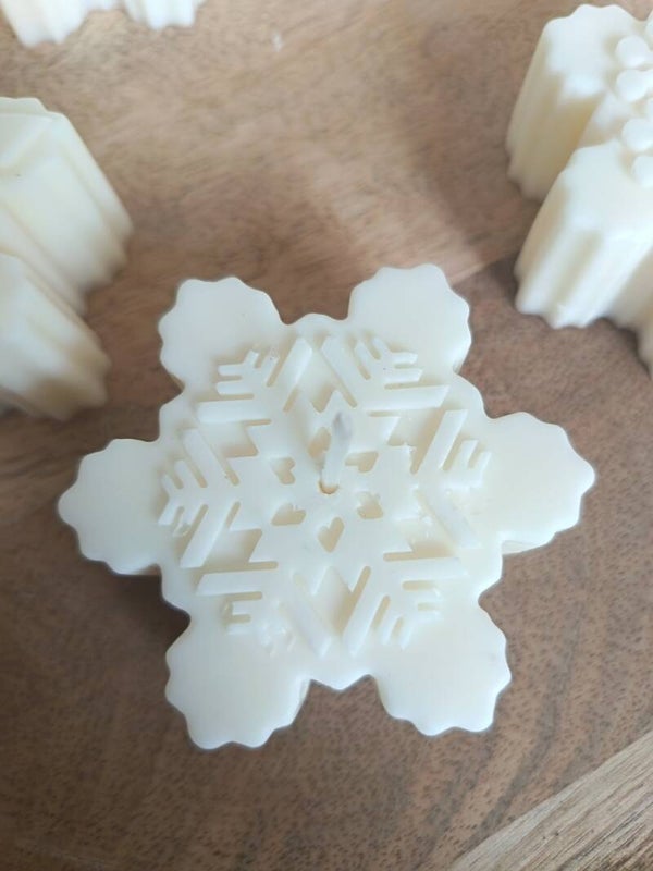 Bougie de Noël "Petit Flocon de Neige "