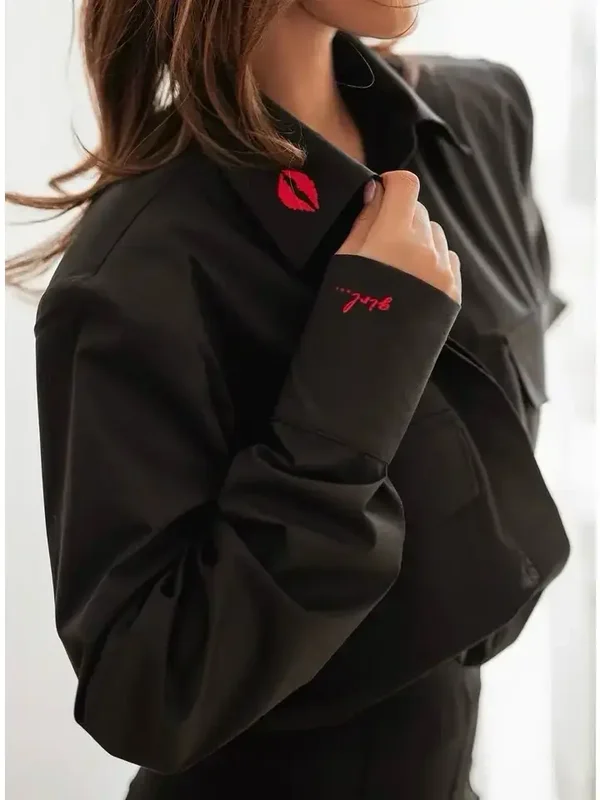 Overhemd dames met zoen