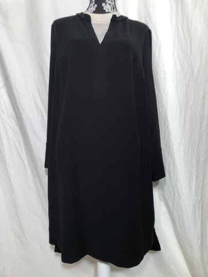Mat zwarte jurk maat 42/44