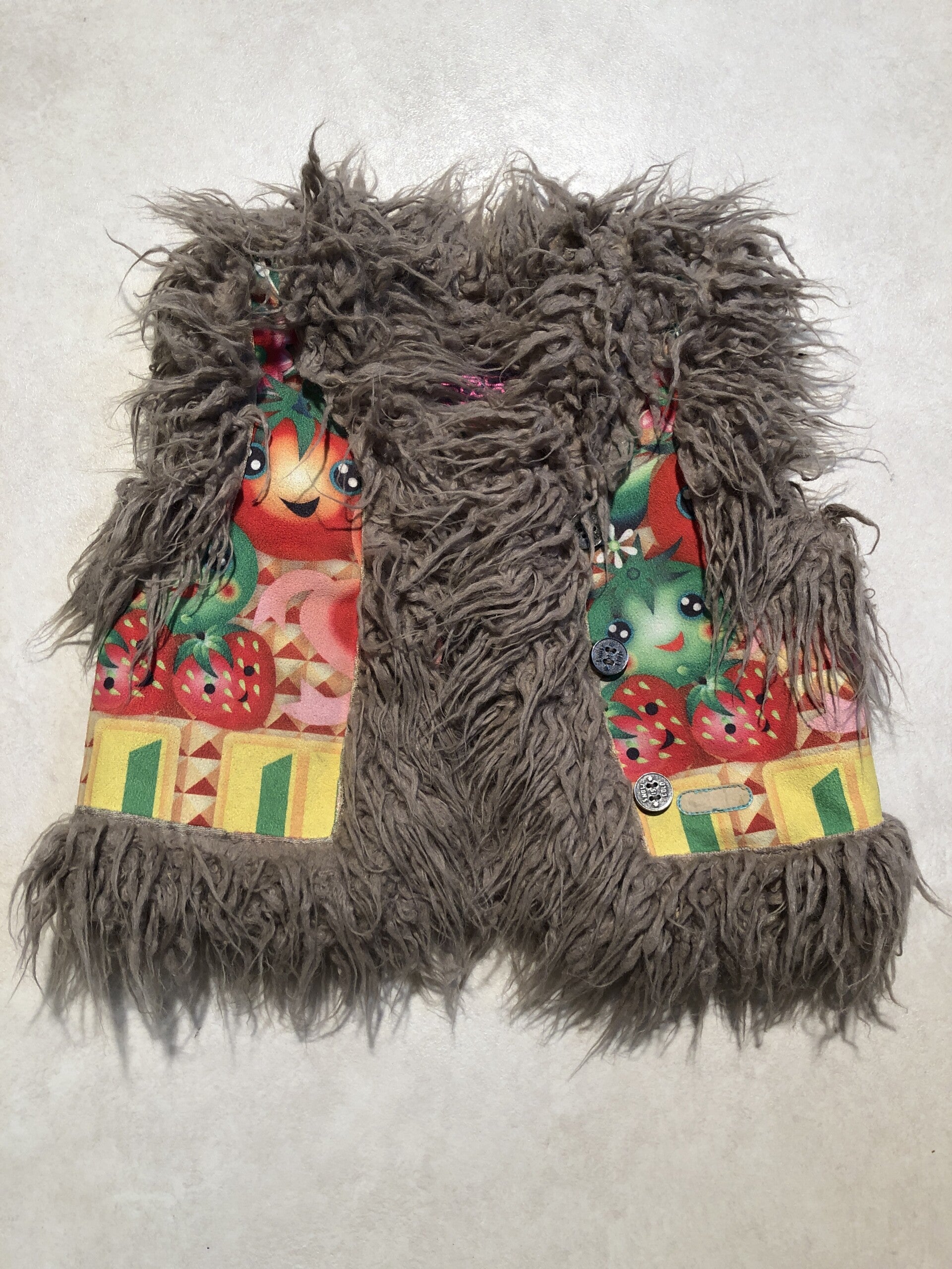 Custo fruit print gilet maat 104