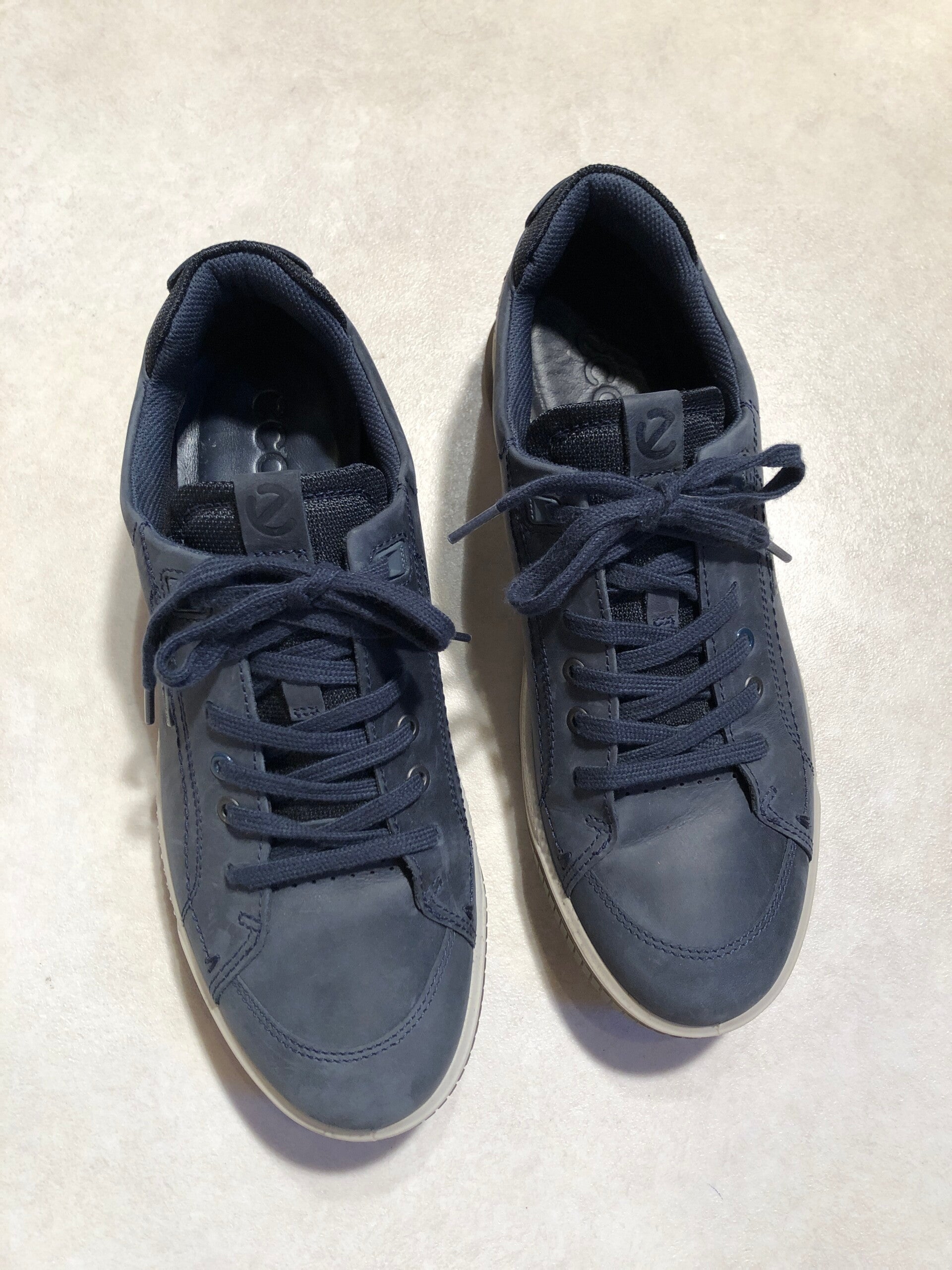 Ecco blauwe veter sneakers maat 45