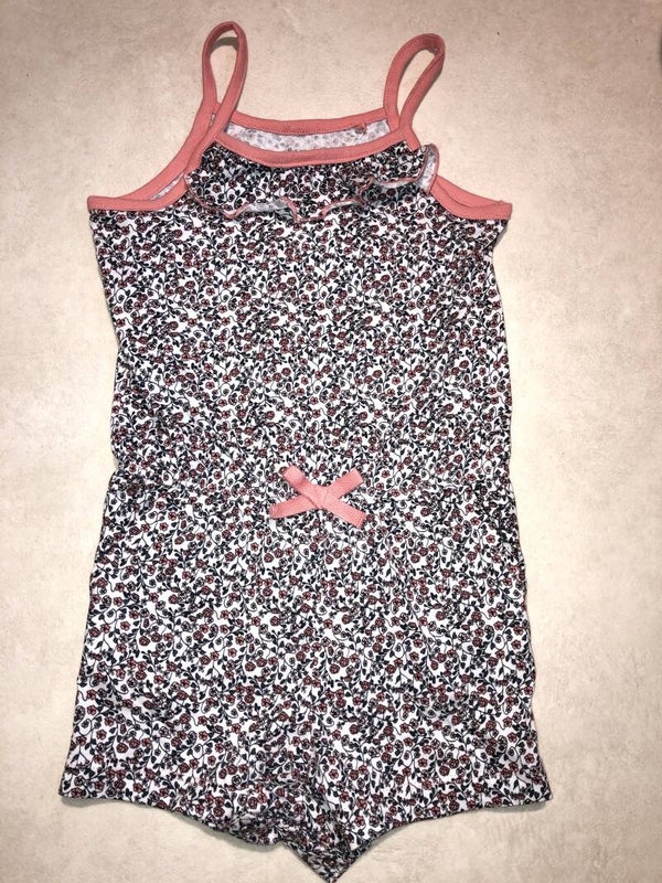 Name it zwart/roze gebloemd jumpsuit maat 104