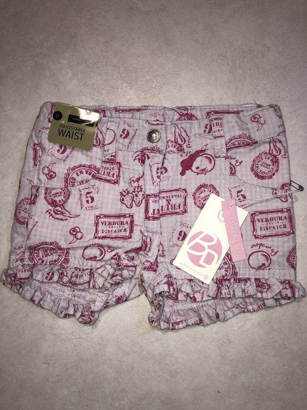 Ducky Beau roze print short maat 68