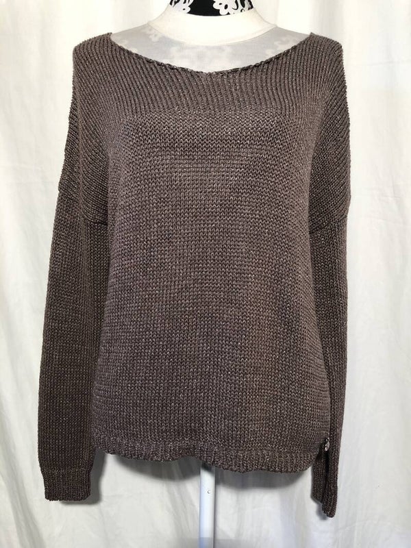 Woolrich bruin gebreide trui maat S