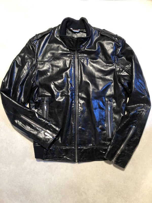 We zwart leder Jack maat S