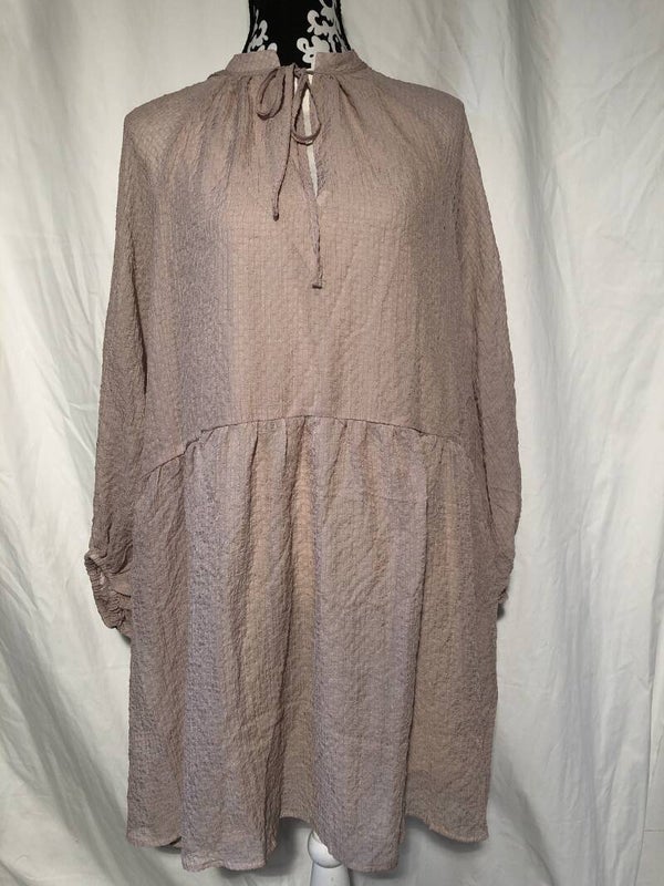 H&M lichtbruine jurk maat L