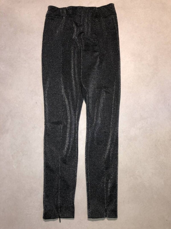H&M zilverkleurige glitter broek maat 40