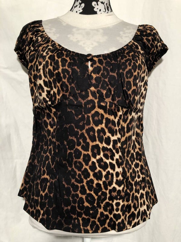 Hell bunny retro Leopard top maat L