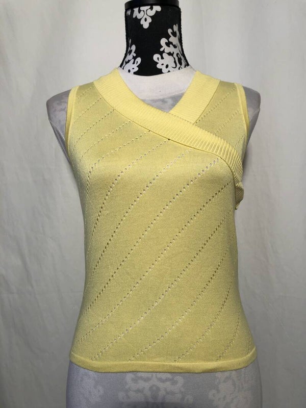 Banned gele retro zomertop maat M