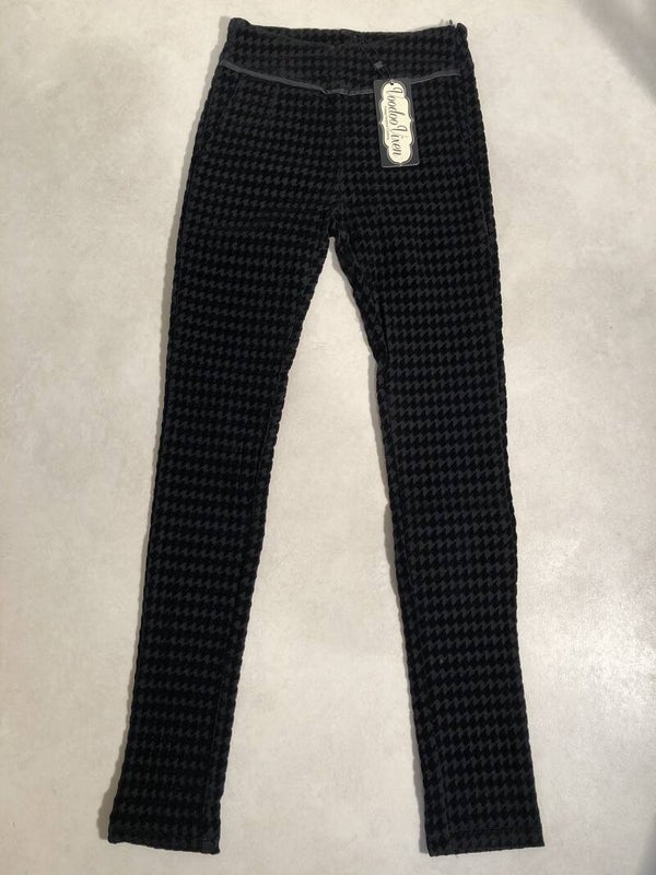 Voodoo Vixen zwart/velours opdruk broek maat S