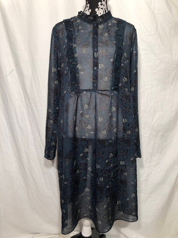 Didi donkergroene doorschijnende jurk maat 48