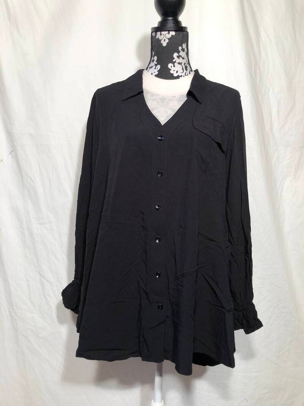 LS star zwarte blouse maat 46