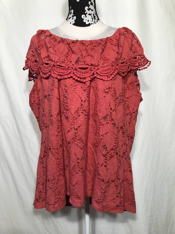 FSTVL donker roze kant tuniek maat XXL