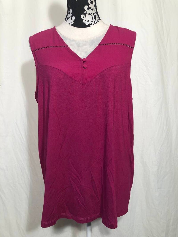 Miss Etam fuchsia kleurig zomer top maat XL