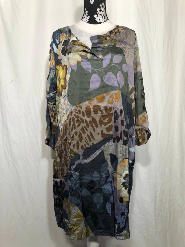 Ophilia meerkleurige print jurk maat 46