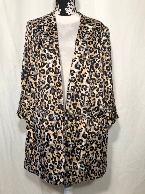 Bodyflirt leopard print blazer maat 48