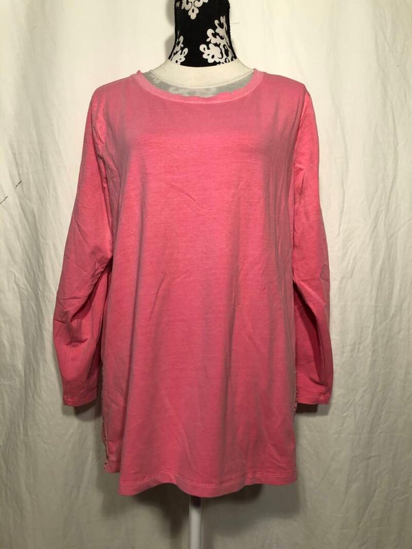 Via Appia due roze sweater met print op de mouwen maat 44