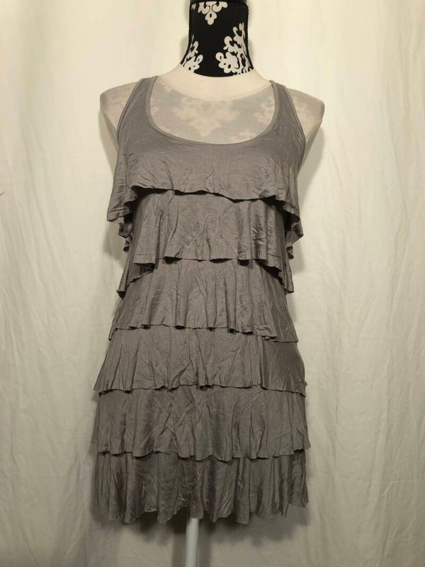 Zidane grijs strookjes tanktop maat M