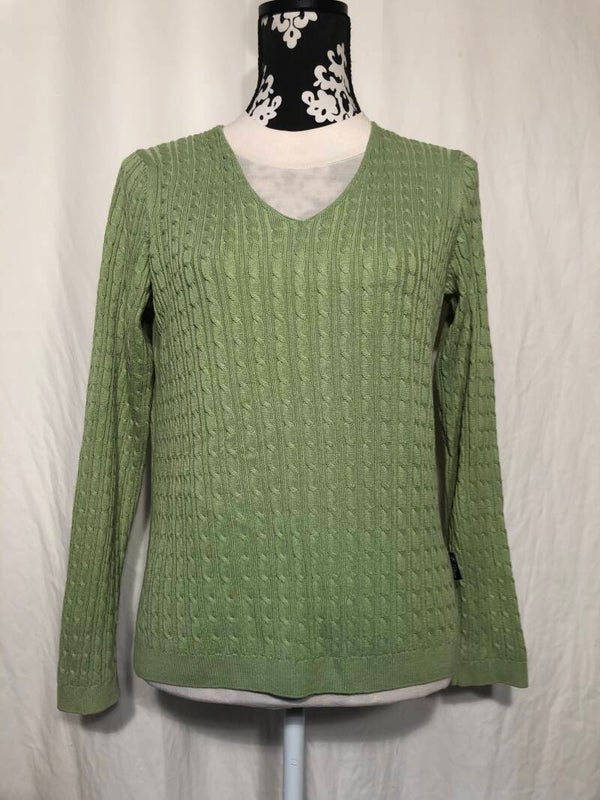 Denim Culture groene kabeltrui maat L