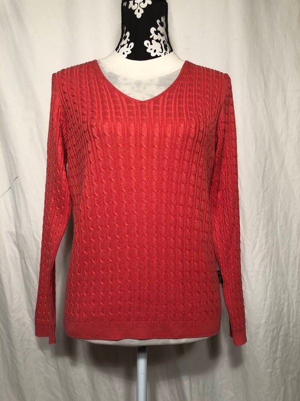 Denim Culture roze kabeltrui maat L