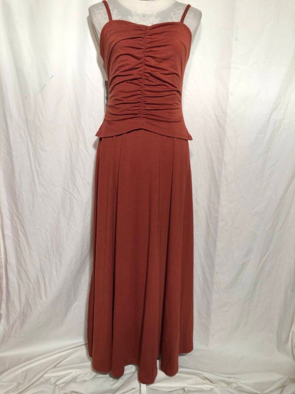 Halara terrakleurige zomerjurk maat M