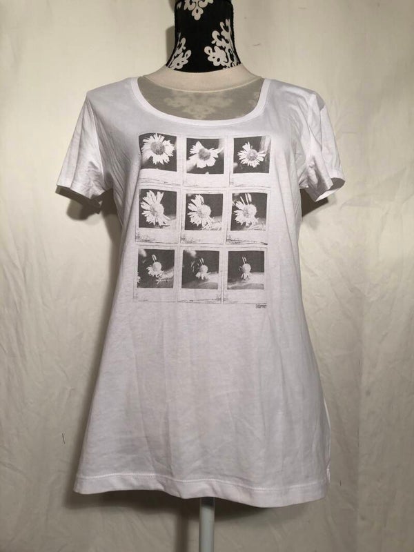 Esprit wit T-shirt met opdruk maat L