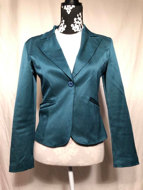 Made in Italy donkergroen kort jasje maat M/L