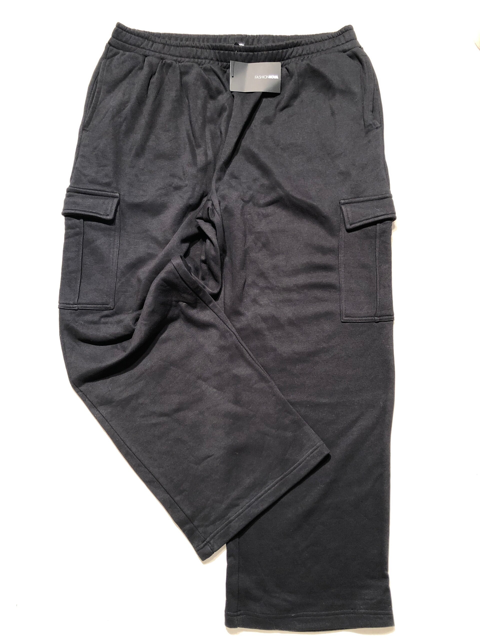 FashionNova zwarte zachte sportbroek maat XL