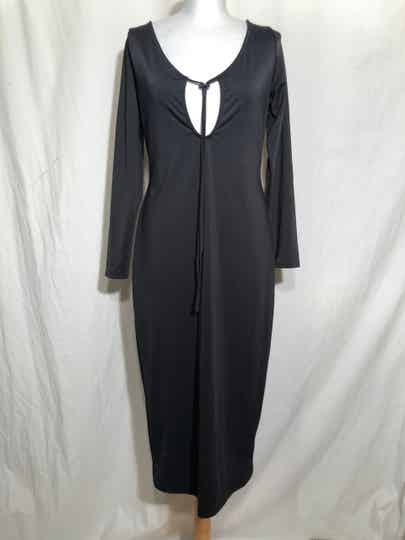 FashionNova zwart lycra jurk maat XL