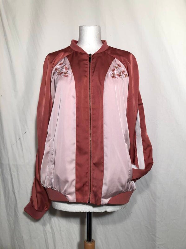 Garcia jeans roze baseball jas met borduur maat XL