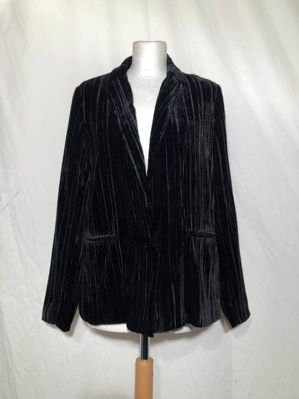 Costes rebel zwart glimmend velours blazer maat L