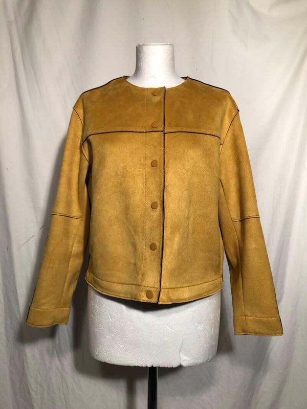 Zara outerwear geel suedine jasje maat M