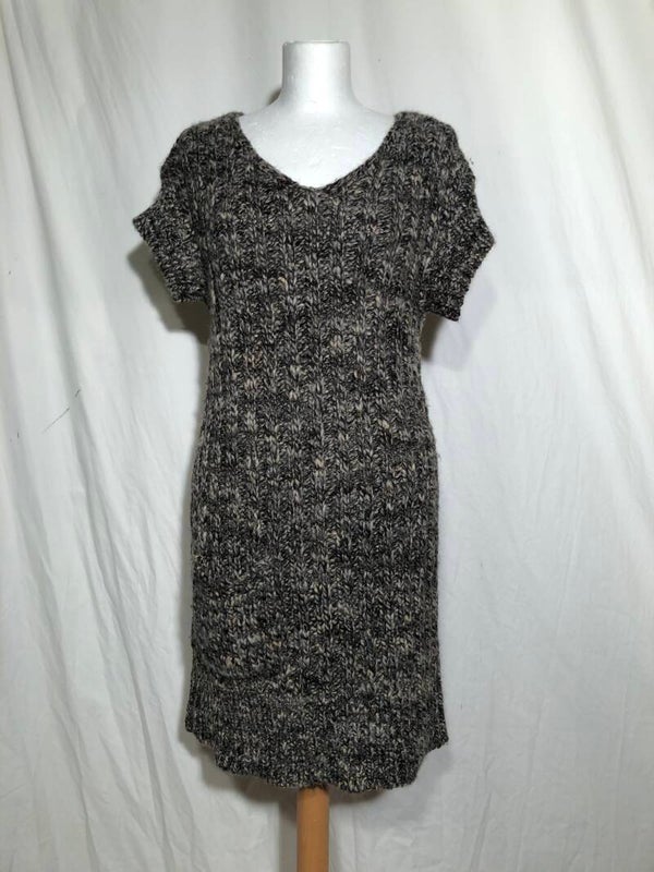Yarn unit bruin gebreide jurk maat M